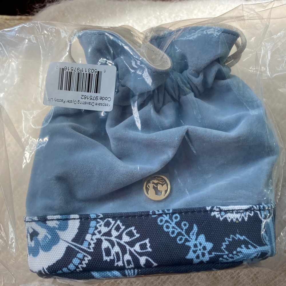 Spartina keepsake drawstring bags NWT / 4 coral, 1 blue, 1 green available - Picture 5 of 5